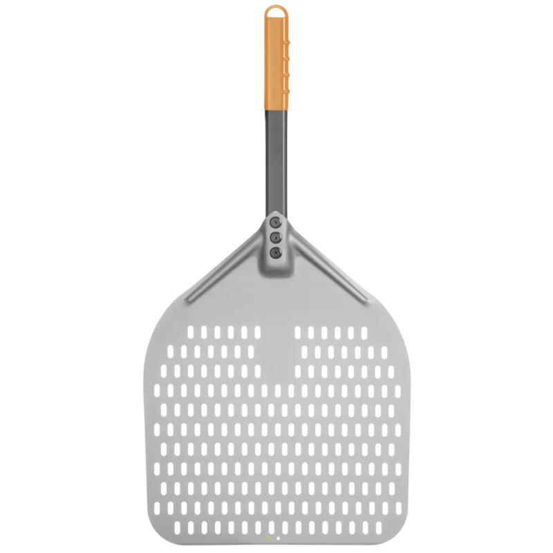 Vierkante Geperforeerde Pizzaschep met Korte Steel - 300x660 mm Vierkante Geperforeerde Pizzaschep met Korte Steel - 300x660 mm