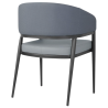 Meridian Sessel aus blauem PVC - Set von 2