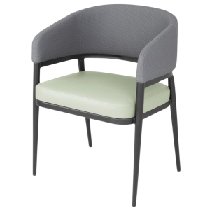 Meridian Sessel in Grau / Pistazie - Set von 2