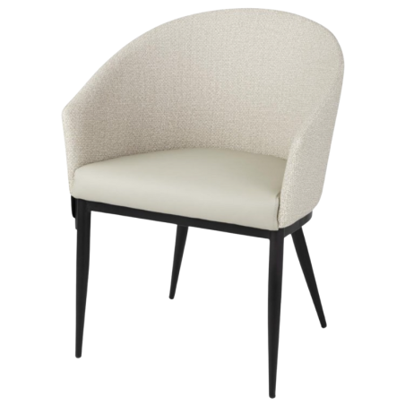 Meridian Sessel in Ecru - Set von 2