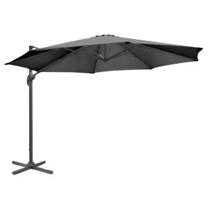Zweefparasol Venice Rond 360° Zwart - 3,5 m