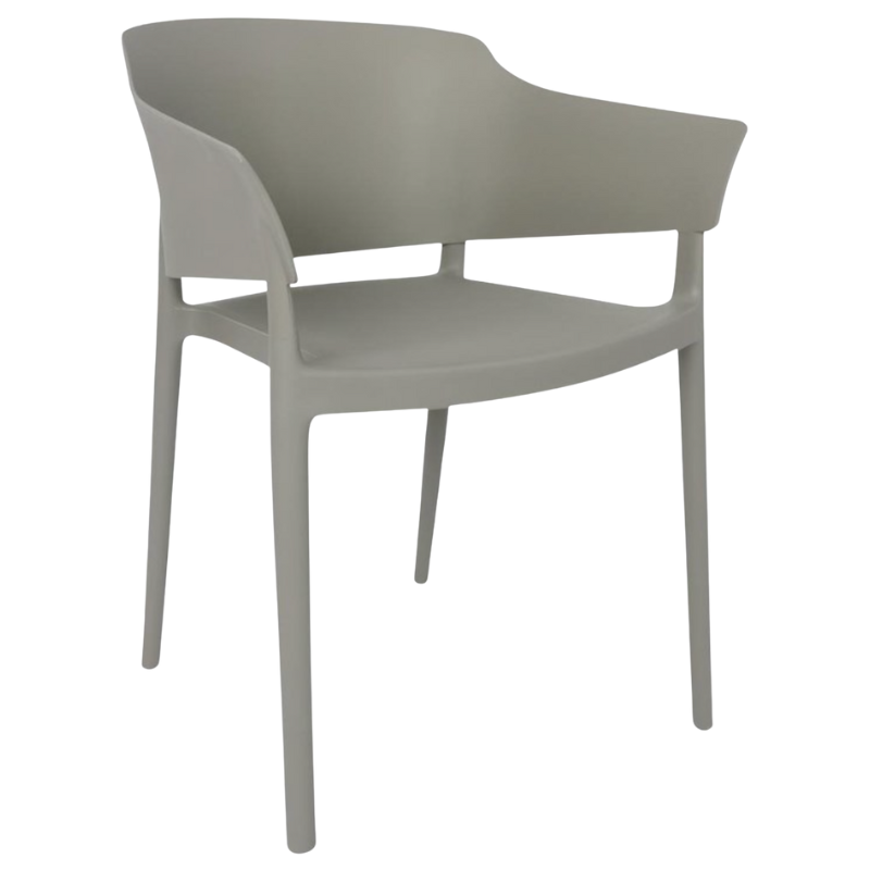 Lorenzo Gray Café Armchairs - Set of 2 Lorenzo Gray Café Armchairs - Set of 2