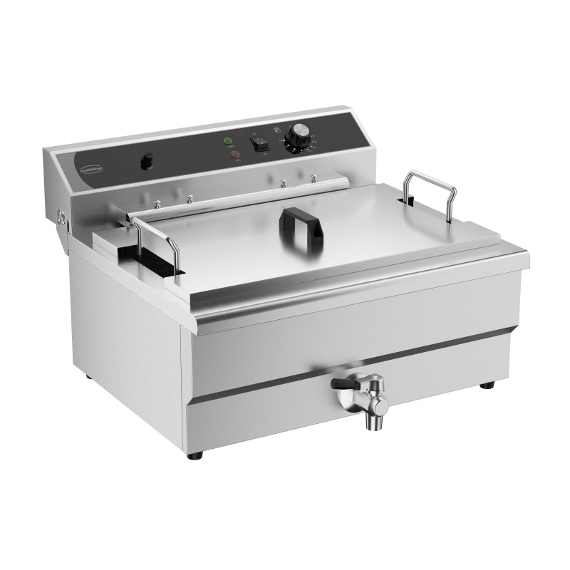 Friteuse Professionnelle avec Vanne de Vidange - 25 L - CombiSteel Friteuse Professionnelle avec Vanne de Vidange - 25 L - CombiSteel