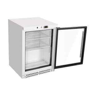 Mini-Kühlschrank mit Glastür 170 L 0/+8 °C - Dynasteel