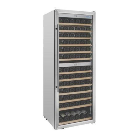 Bi-Zonen-Weinkeller Edelstahl - 320 L