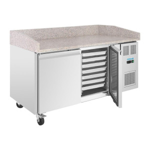 Pizza Counter 2 Deuren Serie U 428L - Polar