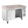 Pizza Counter 2 Deuren Serie U 428L - Polar