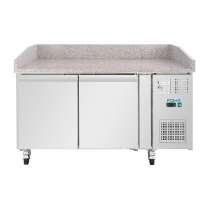 Pizza Counter 2 Deuren Serie U 428L - Polar