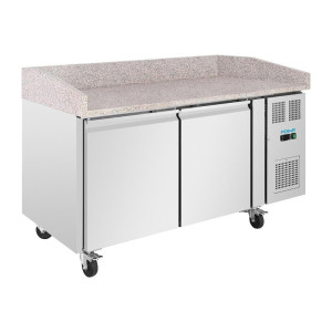 Pizza Counter 2 Deuren Serie U 428L - Polar