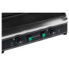 Dubbele contactgrill met geribbelde platen