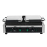 Dubbele contactgrill met geribbelde platen