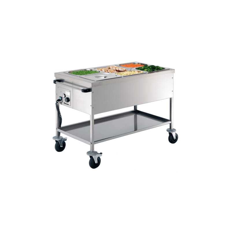 Bain-Marie-Wagen ohne Wasser - 3 GN 1/1