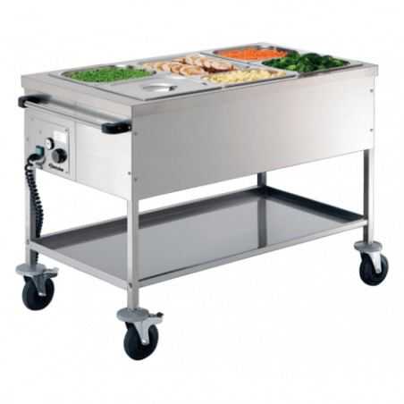 Bain-Marie zonder waterwagen - 3 GN 1/1