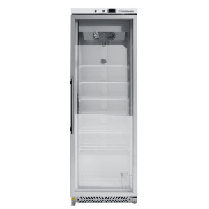 Gefrierschrank 400 L mit Glastür Umluftkühlung -18/-22°C