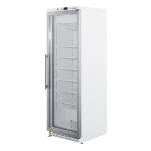 Gefrierschrank 400 L mit Glastür Umluftkühlung -18/-22°C