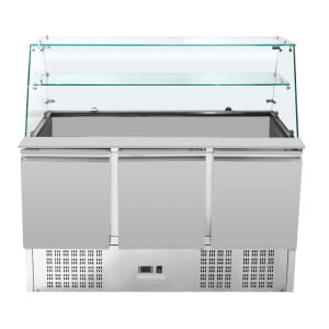 Saladette Koelkast 3 Deuren - 368 L - Dynasteel
