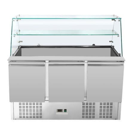 Saladette Koelkast 3 Deuren - 368 L - Dynasteel