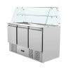 Saladette Koelkast 3 Deuren - 368 L - Dynasteel