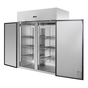 Positieve Koelkastkast 1400 L RVS GN 2/1 – 2 Deuren