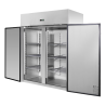 Edelstahl-Kühlschrank Positiv GN 2/1 - 1400 L - Dynasteel