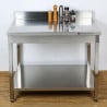 Professional stainless steel table Dynasteel: robustness and practicality