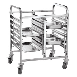 Doppelter Tablettwagen - 12 x GN 1/1 - HENDI
