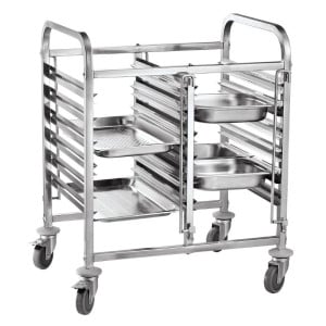 Dubbele Plateauwagens - 12 x GN 1/1 - HENDI
