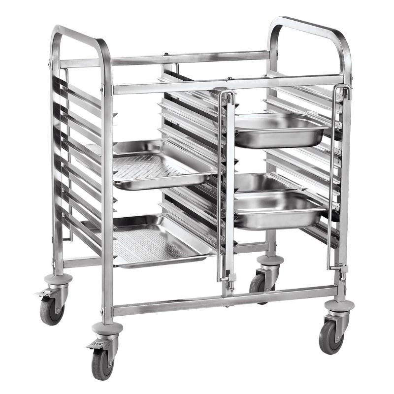 Doppelter Tablettwagen - 12 x GN 1/1 - HENDI Doppelter Tablettwagen - 12 x GN 1/1 - HENDI