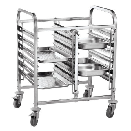 Doppelter Tablettwagen - 12 x GN 1/1 - HENDI