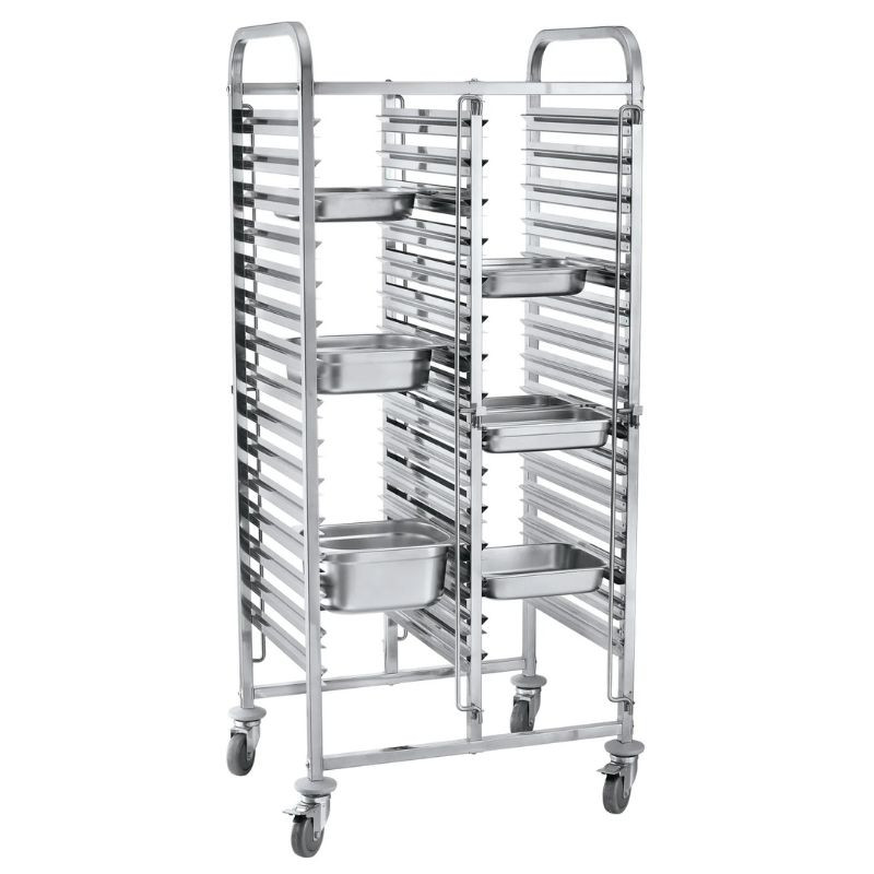 Doppelter Tablettwagen - 30 x GN 1/1 - HENDI Doppelter Tablettwagen - 30 x GN 1/1 - HENDI