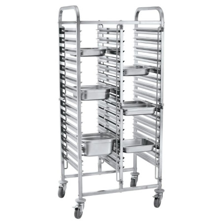 Doppelter Tablettwagen - 30 x GN 1/1 - HENDI