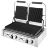Dubbele contactgrill met geribbelde platen