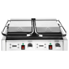 Dubbele contactgrill met geribbelde platen