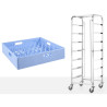 Chariot pour Casiers de Lavage - 7 Niveaux - HENDI
