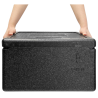 Isotherme EPP-container voor 4 pizza's - 22 L