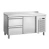 Positive Refrigerated Table 1 Door and 2 Drawers GN 1/1 with Backsplash