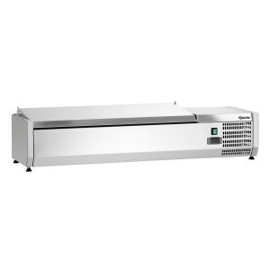 Saladette Réfrigérée à Poser Inox - 3 x GN 1/3 + 1 x GN 1/2