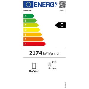 Koelvitrine om neer te zetten - 177 L