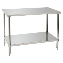 Table de Travail Inox avec Etagère Basse - P 700 mm - L 1200 mm - Bartscher