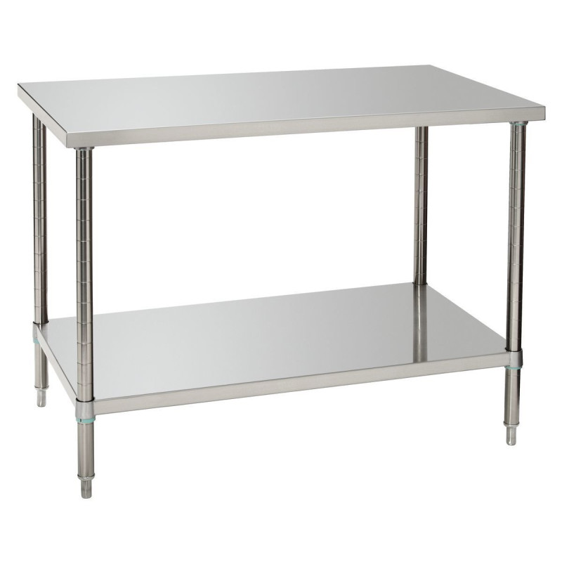 Roestvrijstalen Werktafel met Lage Plank - D 700 mm - L 1200 mm - Bartscher Roestvrijstalen Werktafel met Lage Plank - D 700 mm - L 1200 mm - Bartscher