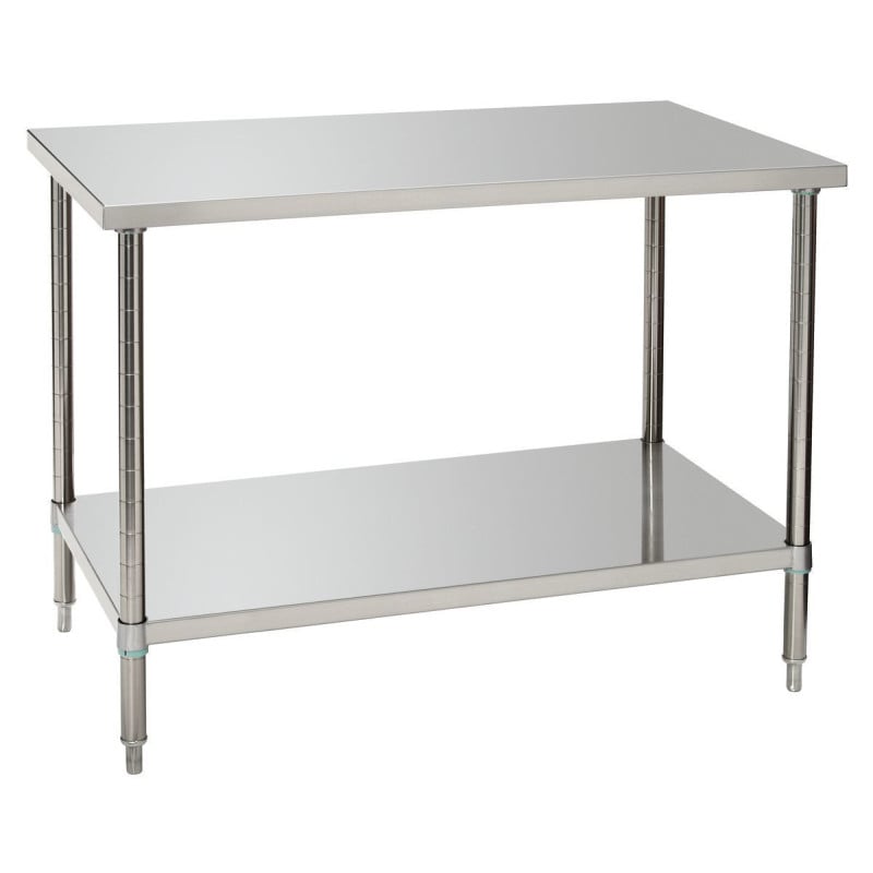 Table de Travail Inox avec Etagère Basse - P 700 mm - L 1200 mm - Bartscher Table de Travail Inox avec Etagère Basse - P 700 mm - L 1200 mm - Bartscher