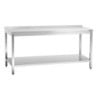 Table de Travail Inox avec Etagère Basse - P 700 mm - L 1800 mm - Bartscher