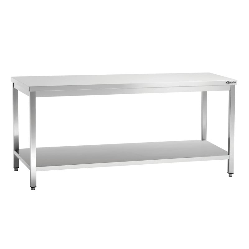 Table de Travail Inox avec Etagère Basse - P 600 mm - L 1800 mm - Bartscher
