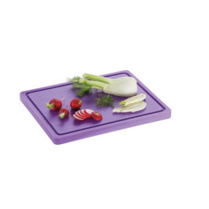 Planche à Découper 325 x 265 mm - Violette - 20 mm d'Epaisseur - Bartscher