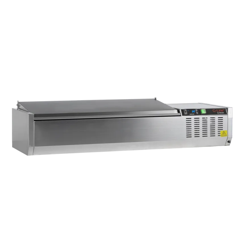 Saladette om neer te zetten Deksel Inox - Statisch - 4 GN 1/3 - TEFCOLD