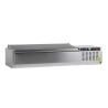 Saladette om te plaatsen Deksel Inox - Statisch - 7 GN 1/4 - TEFCOLD