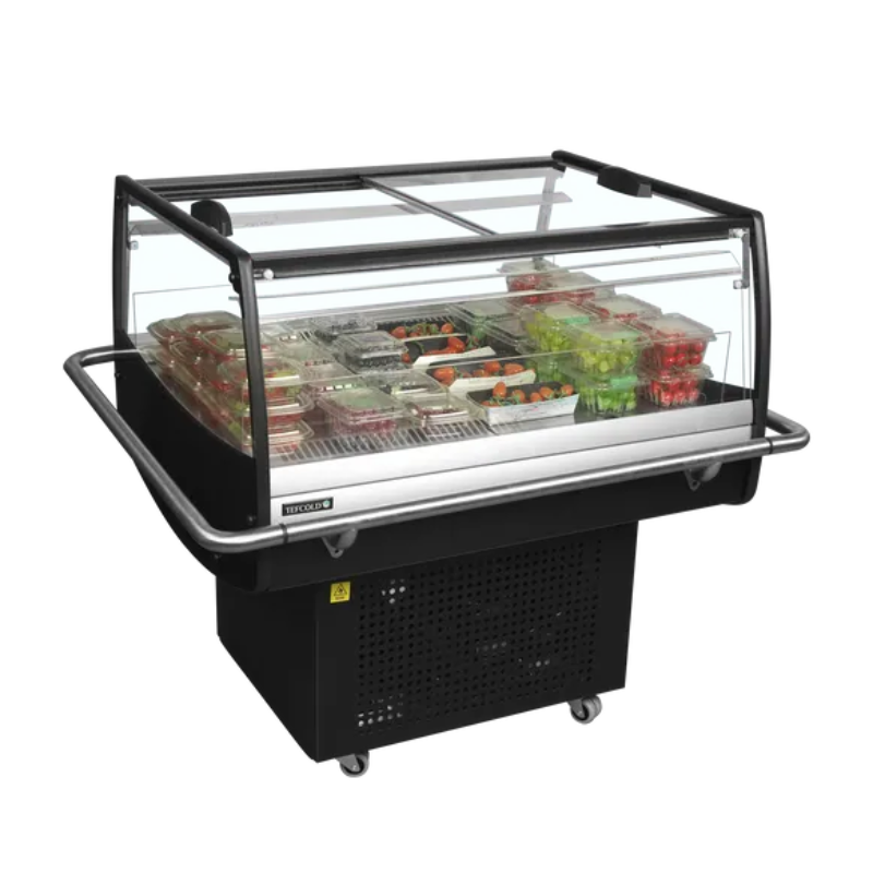 Kühlschrank mit Flachem Glasschiebedach - 105 L - TEFCOLD Kühlschrank mit Flachem Glasschiebedach - 105 L - TEFCOLD