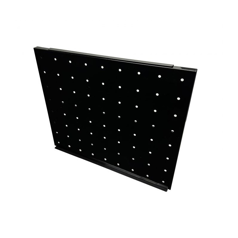 Black Perforated Grid for Beverage Display - CombiSteel Black Perforated Grid for Beverage Display - CombiSteel