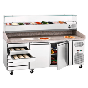 Saladette Koeling om Neer te Zetten - 10 x GN 1/4