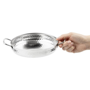 Plat en Inox Martelé Tafelpresentatie 180mm - Gastronoble